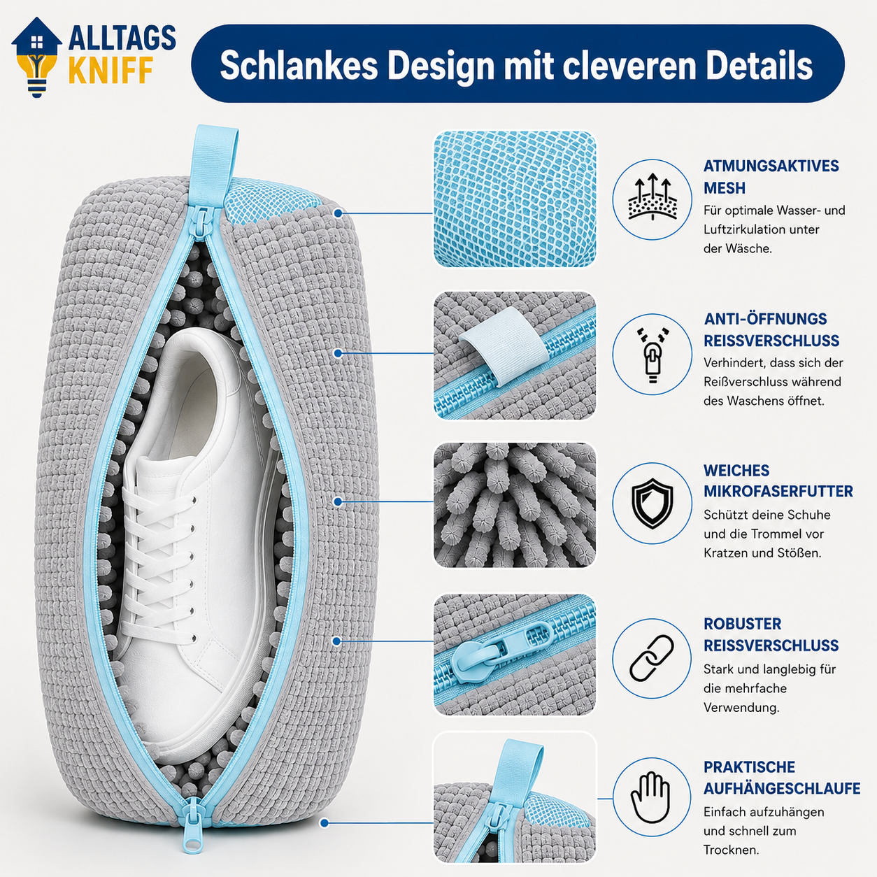 ShoeCleanBag™ – Die Lösung für Ihre Schuhe in der Waschmaschine