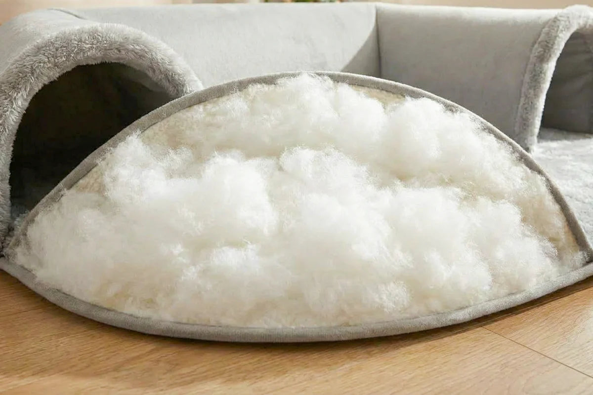 🐱 TunnelNest Katzenbett™ 🐾 | 2-in-1 Kuschelbett & Spielparadies
