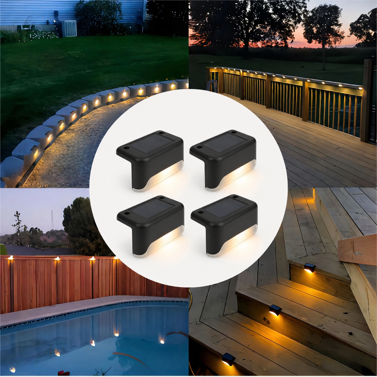 LumiEdge™ –Automatische Beleuchtung für Treppen und Terrassen – 4-Pack