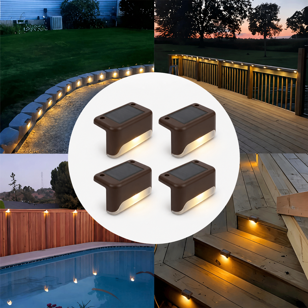 LumiEdge™ –Automatische Beleuchtung für Treppen und Terrassen – 4-Pack
