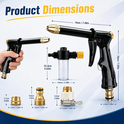 PowerSpray Pro™ 💦 Hochdruck-Spritzpistole ✨