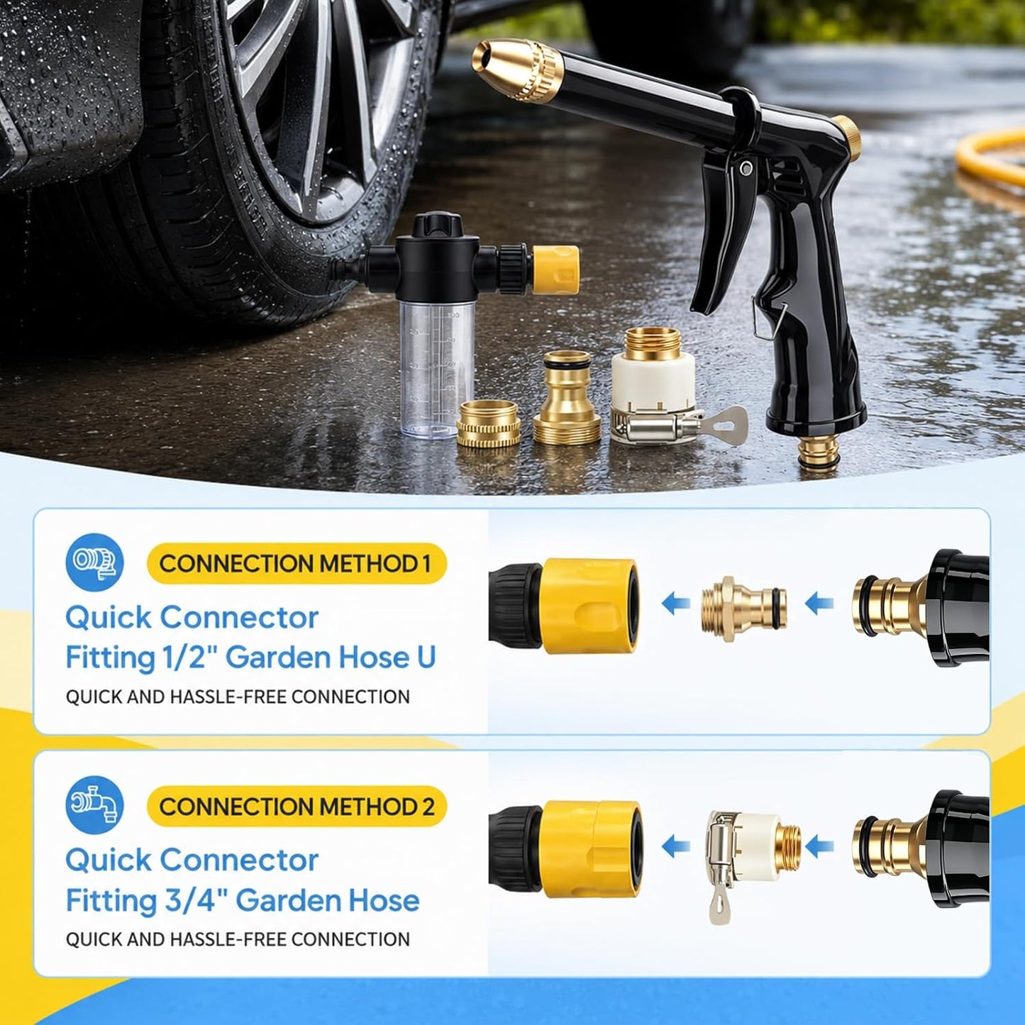 PowerSpray Pro™ 💦 Hochdruck-Spritzpistole ✨