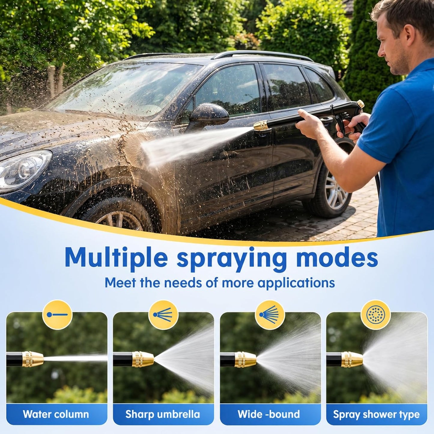 PowerSpray Pro™ 💦 Hochdruck-Spritzpistole ✨