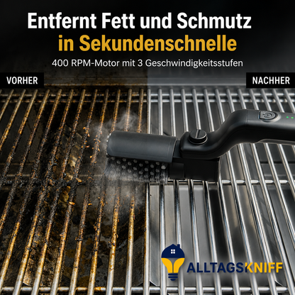Grillbürste Pro™ | Elektrischer Grillreiniger mit leistungsstarkem Motor