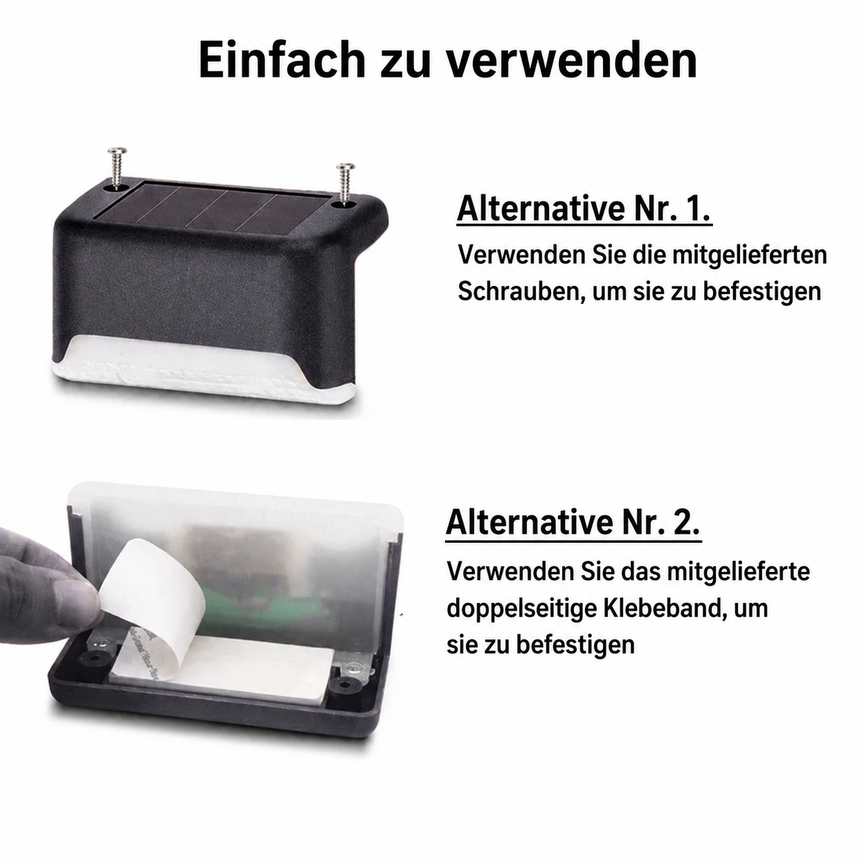 LumiEdge™ –Automatische Beleuchtung für Treppen und Terrassen – 4-Pack