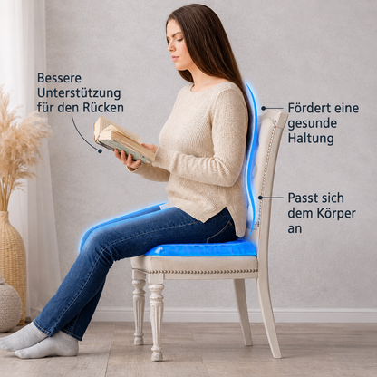 Komfort Gelkissen™ – Stundenlang bequem sitzen, ohne Schmerzen zu haben