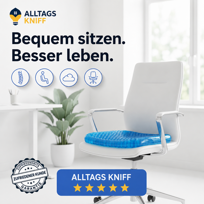 Komfort Gelkissen™ – Stundenlang bequem sitzen, ohne Schmerzen zu haben
