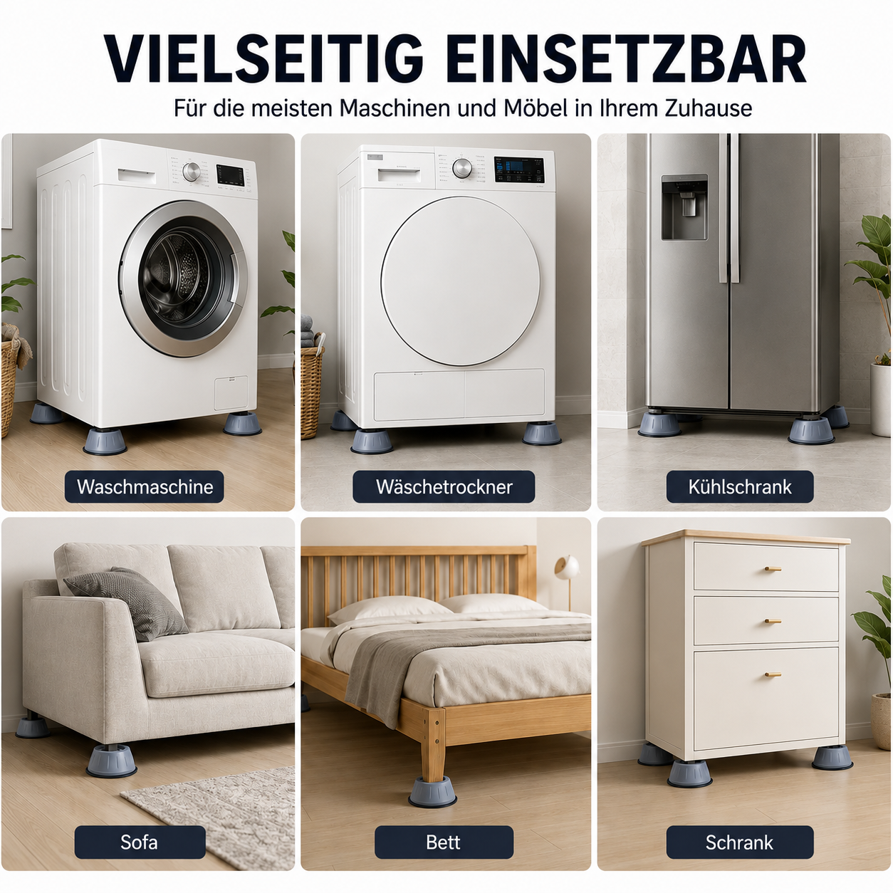 RuheStand™ | Schützt den Boden, dämpft Geräusche