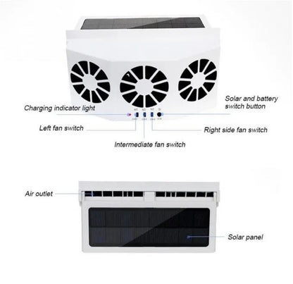 🔥 50% Rabatt – Solarbetriebener Auto-Ventilator für angenehmere Sommertage